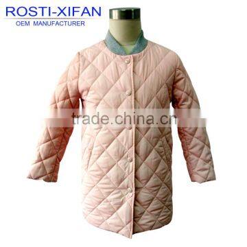 Warm Girls Duck Down Coats Kids Diamond Quilting Winter Children Padding Coat