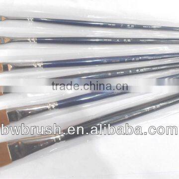 Nylon hair long wood handle artist brush,paint brush set