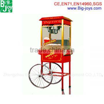 Newly design popcorn machine with trolley,vending popcorn machine,commercial kettle popcorn machine