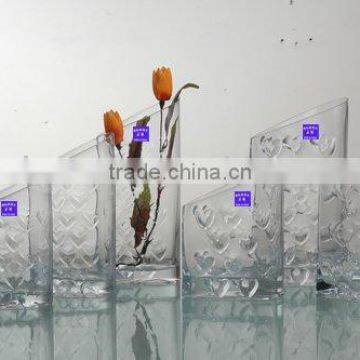 modern frosted glass vase for flower