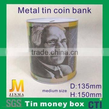 custom metal coin bank Piggy Bank tin money box