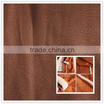 micro suede fabric goat suede for winter jacket