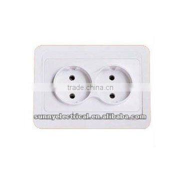 double german electrical plug and socket