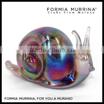 Wedding giftware jewelry color Murano Art Glass Snail Figruines