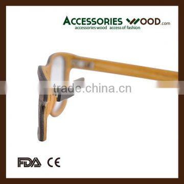 Hot Selling Sunglasses & Optical Frames Veneer Wood Glasses Frames With Acetate Temple OEM Design Available photo-4
