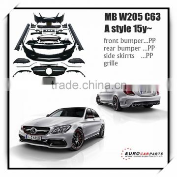 On promotion!!2015 NEW Edition W205 C63 AM--G style Body Kit for MB C class Sport Style C180 C200 C250 with OEM standard