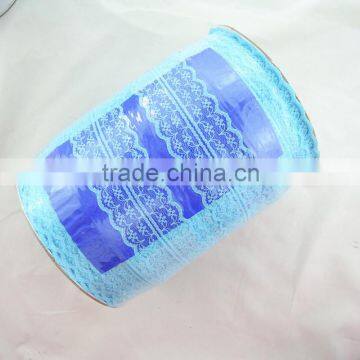 Wholesale Fashionable Cheap No Spandex 4.5cm Width Lace Trimming Ribbon For Baby Girl Dress Hairbow Decoration 300yds/roll photo-2