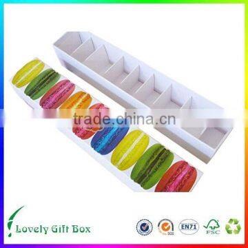 China factory recyclable macaron packaging box with high quality