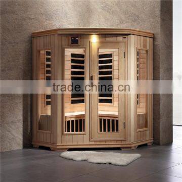 3-4 person cheap luxury wood sauna steam room