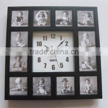 photo frame wall clock