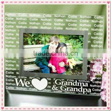 Customer Etched Desk Photo Frame For Grandparents Gifts