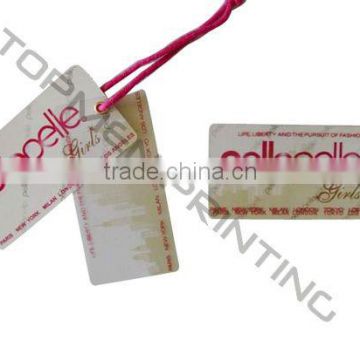 Offset Printing Garment Clothing Paper Hang Tags For Grils