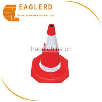 50cm reflective rubber traffic cone