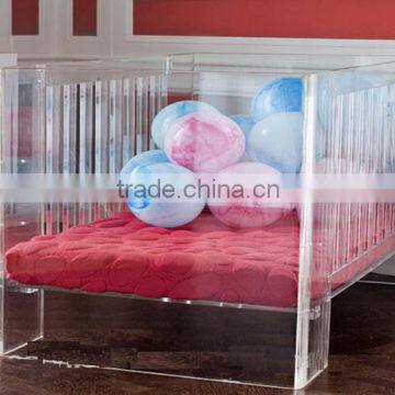 professional solid comfortable acrylic baby cribs