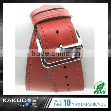 2016 Hot Selling Leather Red Sport 42mm Watch Band for Apple Watch photo-4