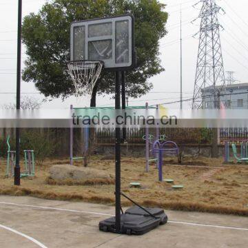 Portable height adjustable outdoor basketball stands