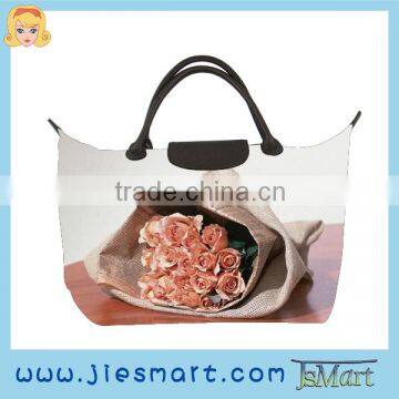 JSMART tote-bag flower photo sublimation printing bag