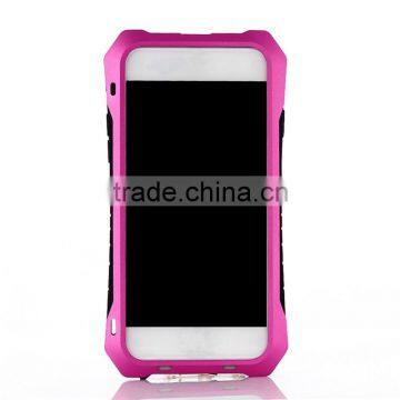 Aluminum alloy + Silicone hybird armor rugged shockproof phone case