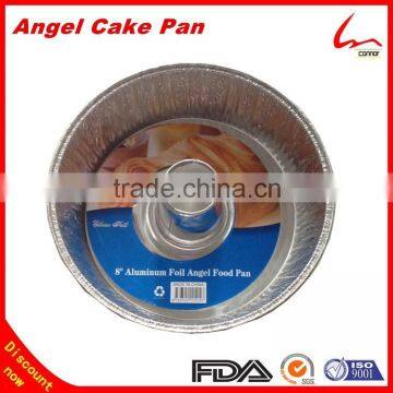 8 Inch Top Grade Disposable Round Aluminum Foil Angel Cake Pan