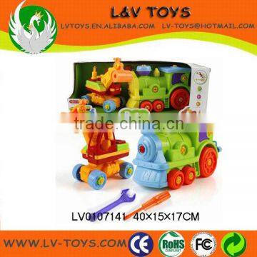 Children Intelligent Toy Self Assemble Toy Plastic Car
