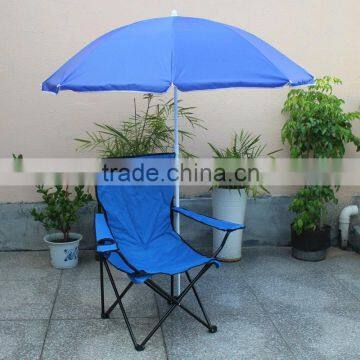 Single quad chair with umbrella