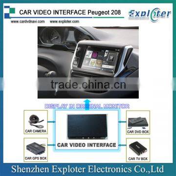 New product Peugeot 208 2012- car video interface