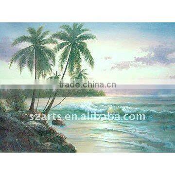 Natural coco oil painting