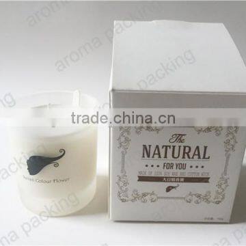 high quality cardboard candle box with custom logo printed
