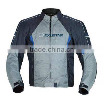 Waterproof, removable inner, protectors motorcycle blue jacket