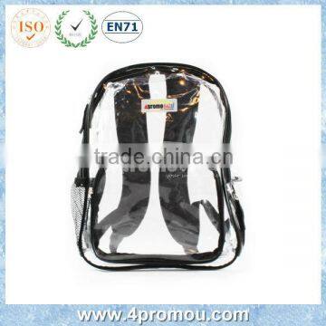 2015 Transparent pvc school bag