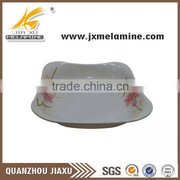 9"melamine plastic square soup bowl