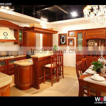 European open style realistic type kitchen cabinet