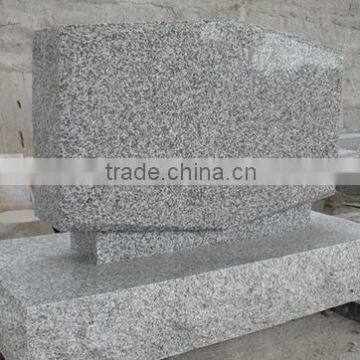 G623 China Haicang White Grey Granite Tombstone Memorials Gravestone photo-3