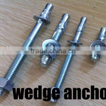 yellow zinc plated wedge anchors made in china