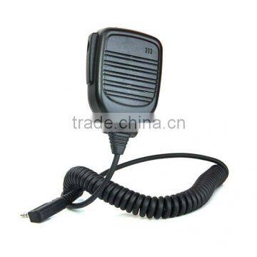 New 2 PIN Handheld PTT Speaker Mic FOR QUANSHENG PUXING WOUXUN TYT BAOFENG UV5R KENWOOD Radio Black