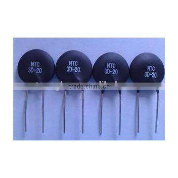 NTC thermistor power limit current limit resistor surge arrestor 3D20 8ohm 20mm diameter