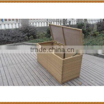 KD Wicker Storage Box Interior Plastic Box Covered