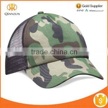 Camouflage Half Mesh Baseball Cap Camo Print