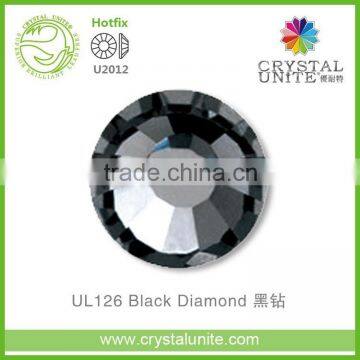 U2012 Black Diamond Lead Free Hot Fix Rhinestone