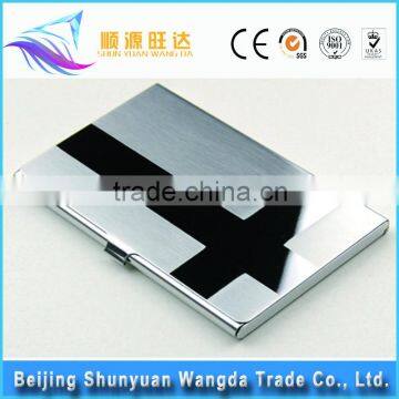 Promotion epoxy cover metal business card holder personalized name card holder