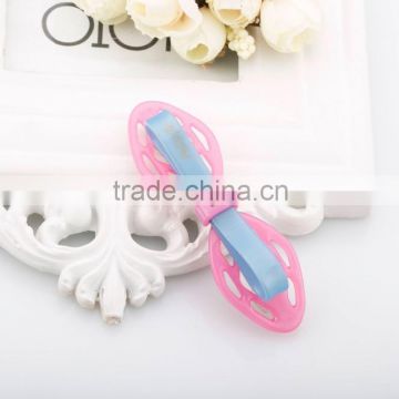 Wholesale plastic barrette goody hair accessories bow strip snap hair barrette