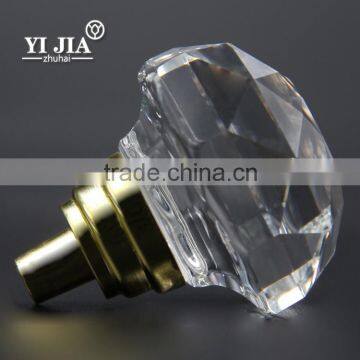 Hardware Fittings Wardrobe Handles Zinc Gold Finish Cabinet Glass Knob photo-3