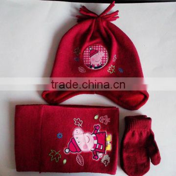 Cute Baby&Lady Acylic Knitted Magic Cotton Gloves cheap China acrylic magic knitted hand gloves