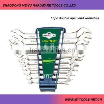 Satin Finish double open end wrench spanner set