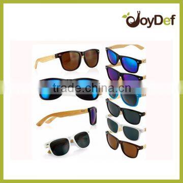 The retro fashion design style vintage high quality cheap bamboo sunglasses with polarized mirror lens