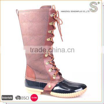 2016 New Design Unique ankle duck boots for women