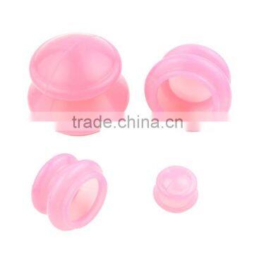 Pink silicone cupping, Massage cupping set , Cupping set 4