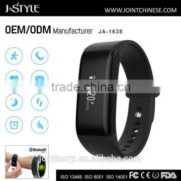 OEM/ODM custom sports wristbands bluetooth activity tracker with continuous heart rate monitor