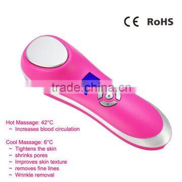 BPOFY7901 Travel use facial ultrasonic machine hot cold facial massager