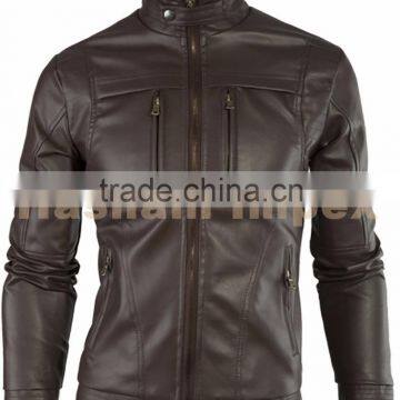 Locomotive style Men's leather jacet